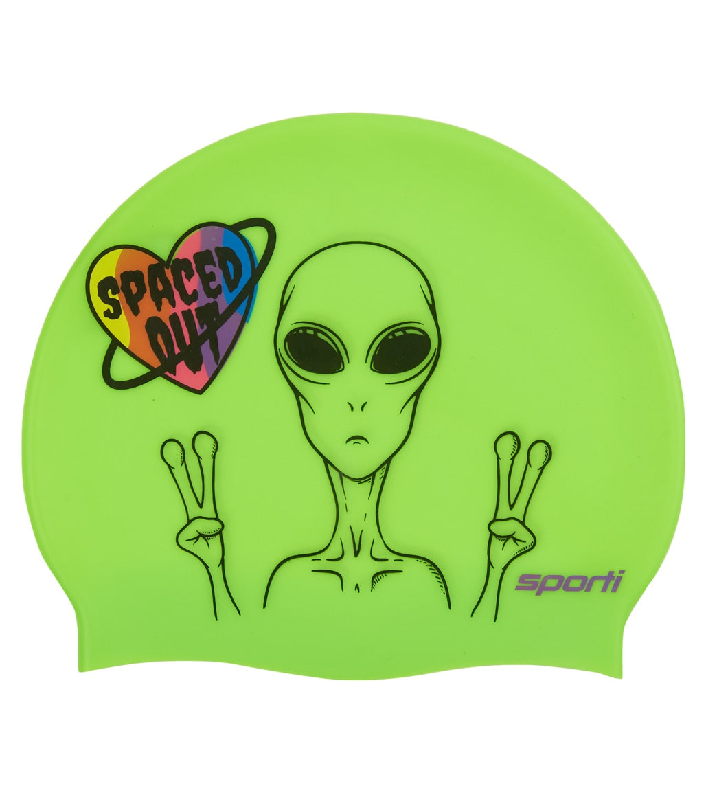 Sporti Spaced Out Silicone Swim Cap
