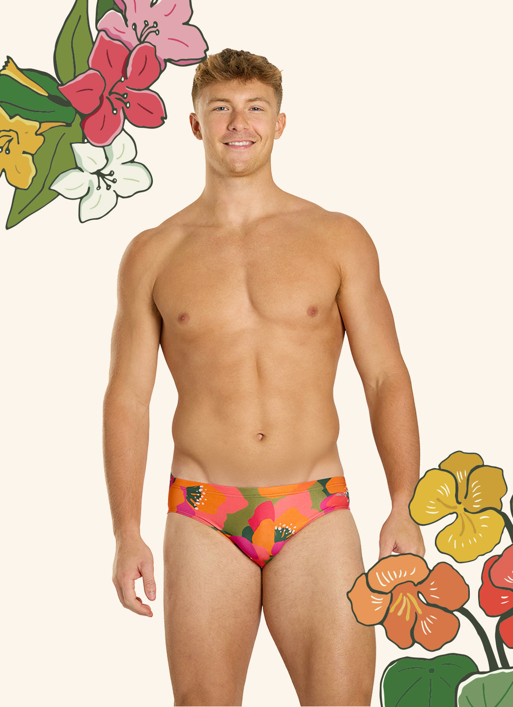 Sporti HydroLast Petal Pop Brief Swimsuit (26-40)