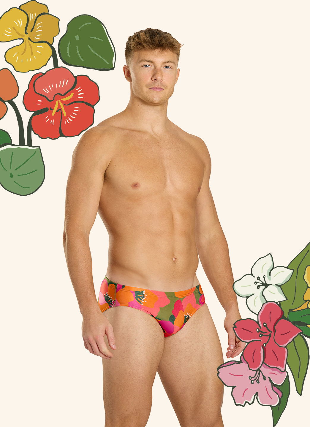 Sporti HydroLast Petal Pop Brief Swimsuit (26-40)