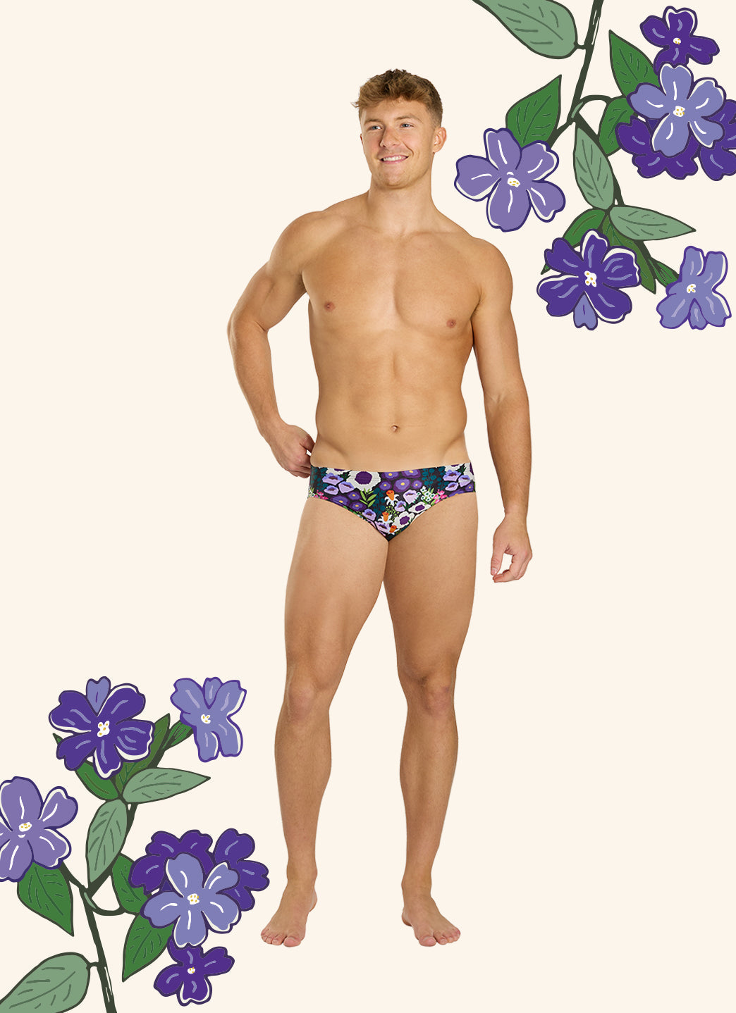 Sporti HydroLast Spring Meadow Brief Swimsuit (26-40)
