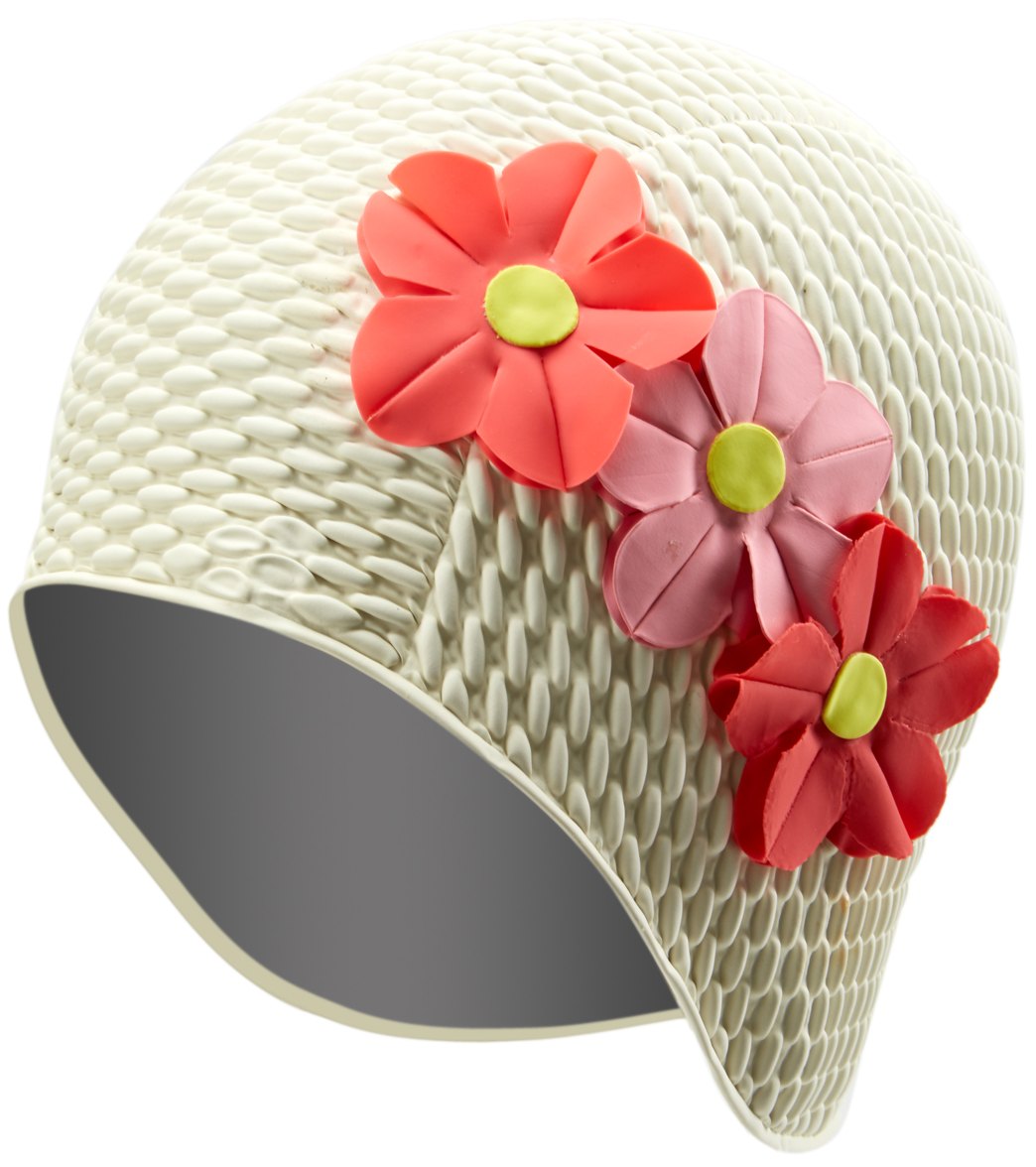 Sporti Floral Bubble Swim Cap