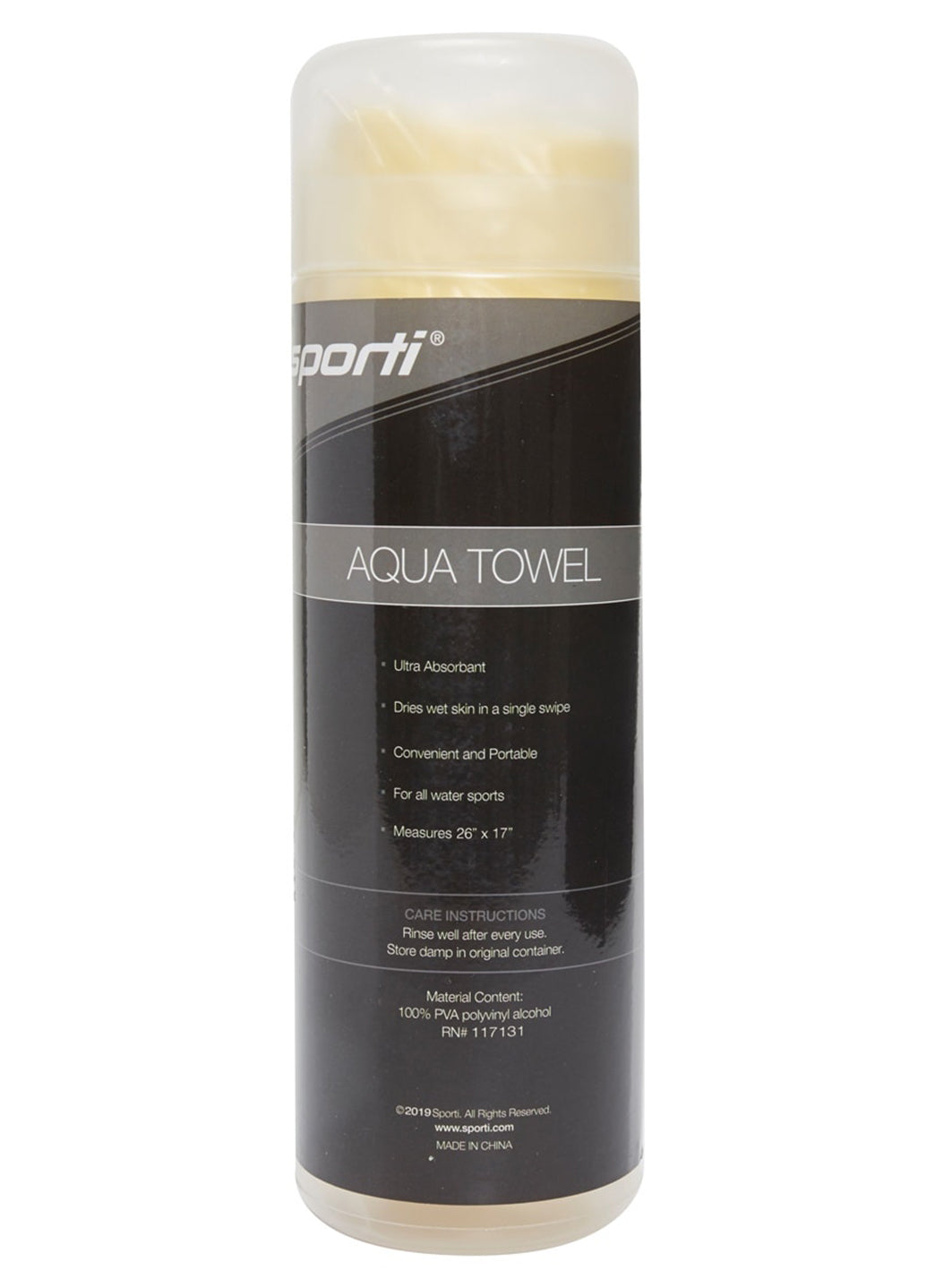 Sporti 26" X 17" Large Chamois Sports Towel