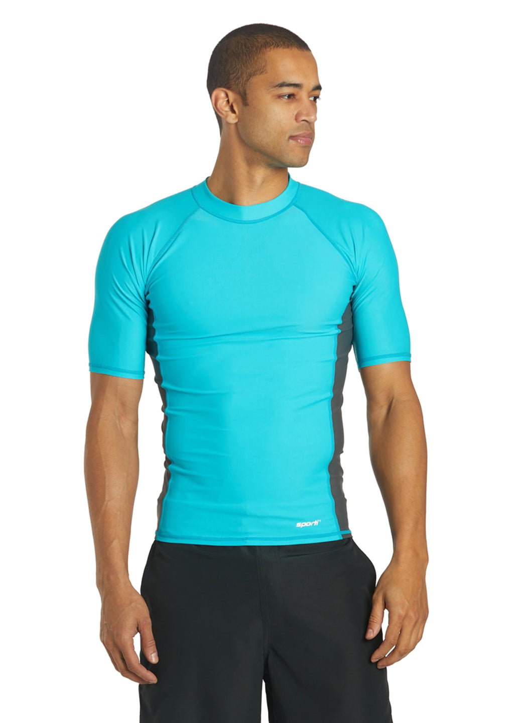 Sporti Men's S/S UPF 50+ Sport Fit Rash Guard