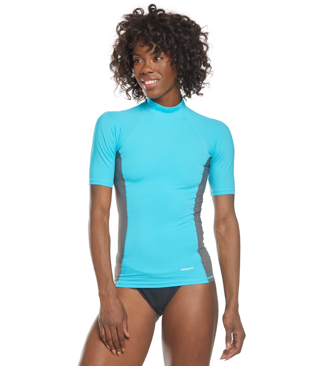 Sporti Women's S/S UPF 50+ Sport Fit Rash Guard