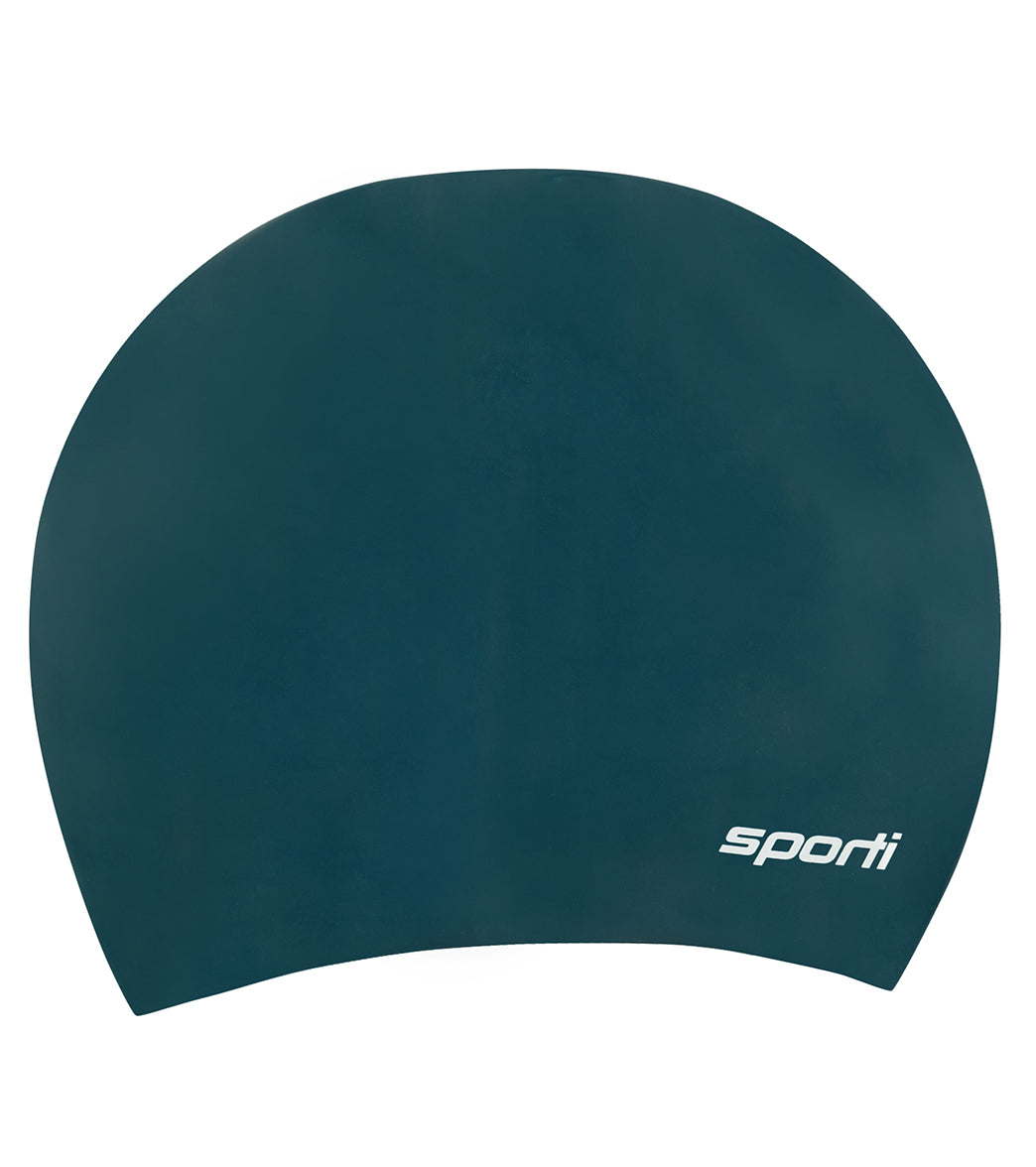Sporti Long Hair Silicone Swim Cap