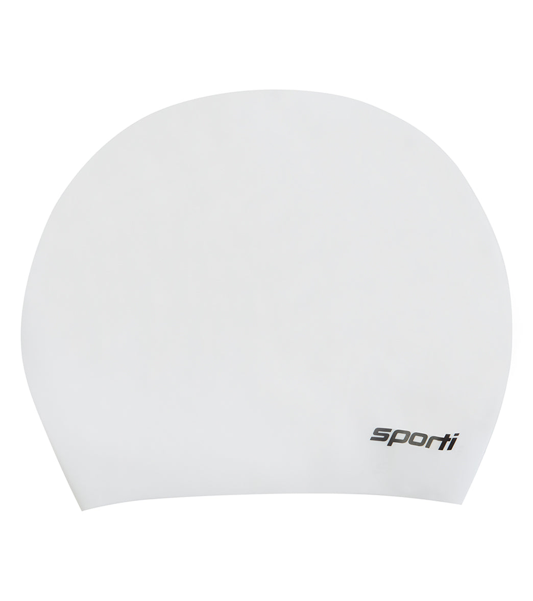 Sporti Long Hair Silicone Swim Cap