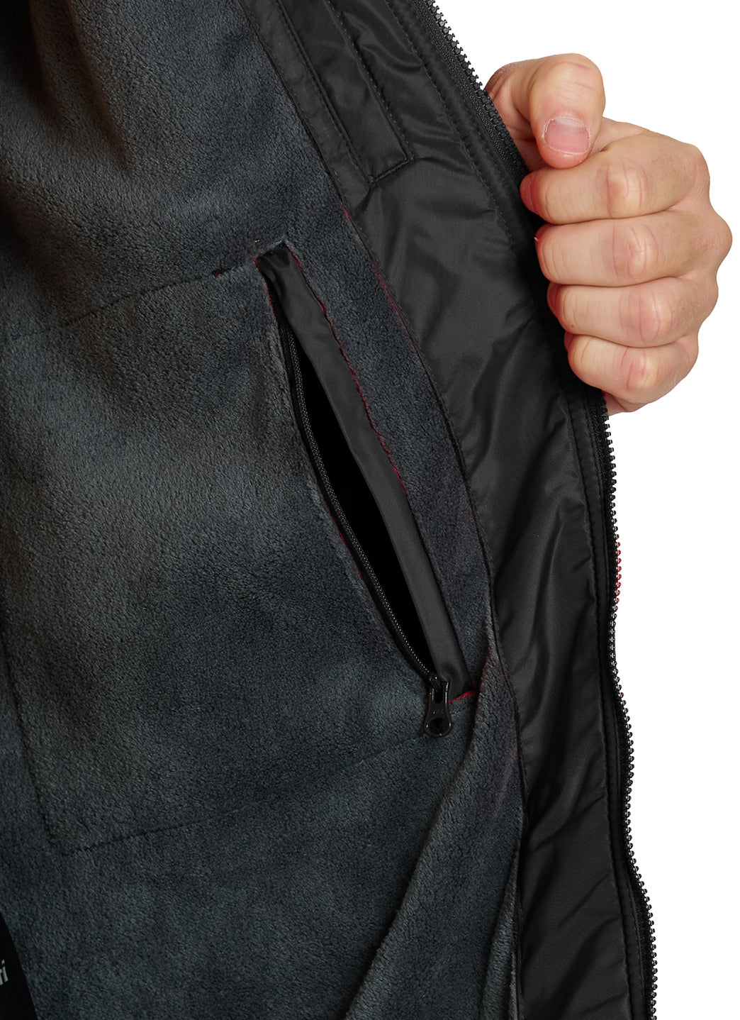 Sporti Striped Comfort Fleece-Lined Swim Parka