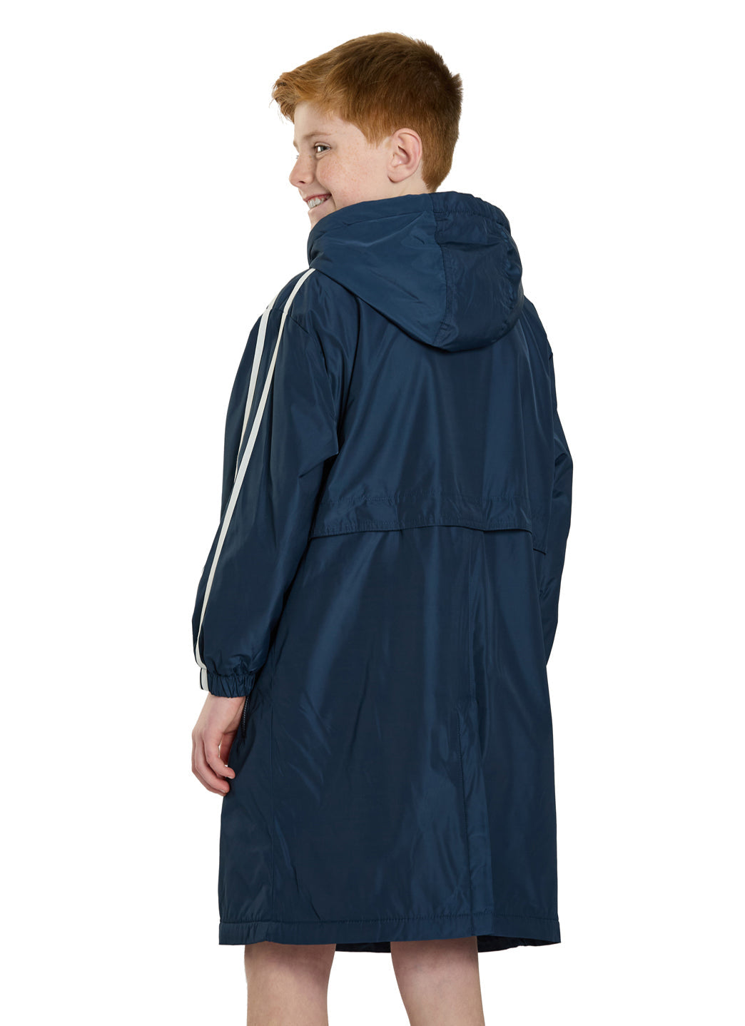 Sporti Striped Comfort Fleece-Lined Swim Parka Youth