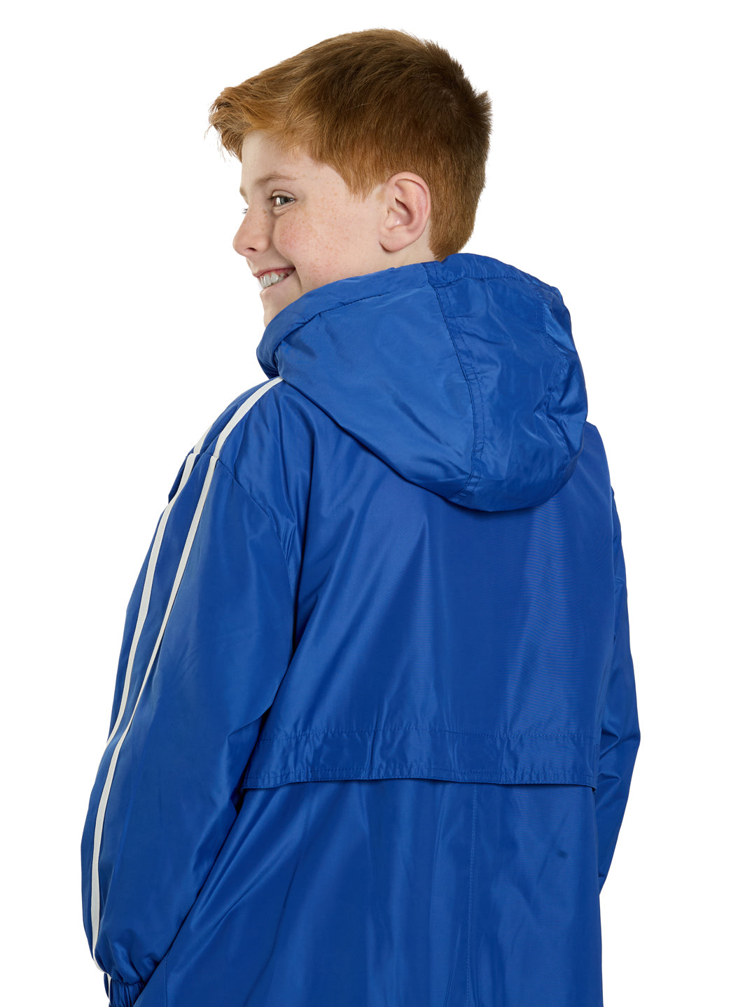 Sporti Striped Comfort Fleece-Lined Swim Parka Youth
