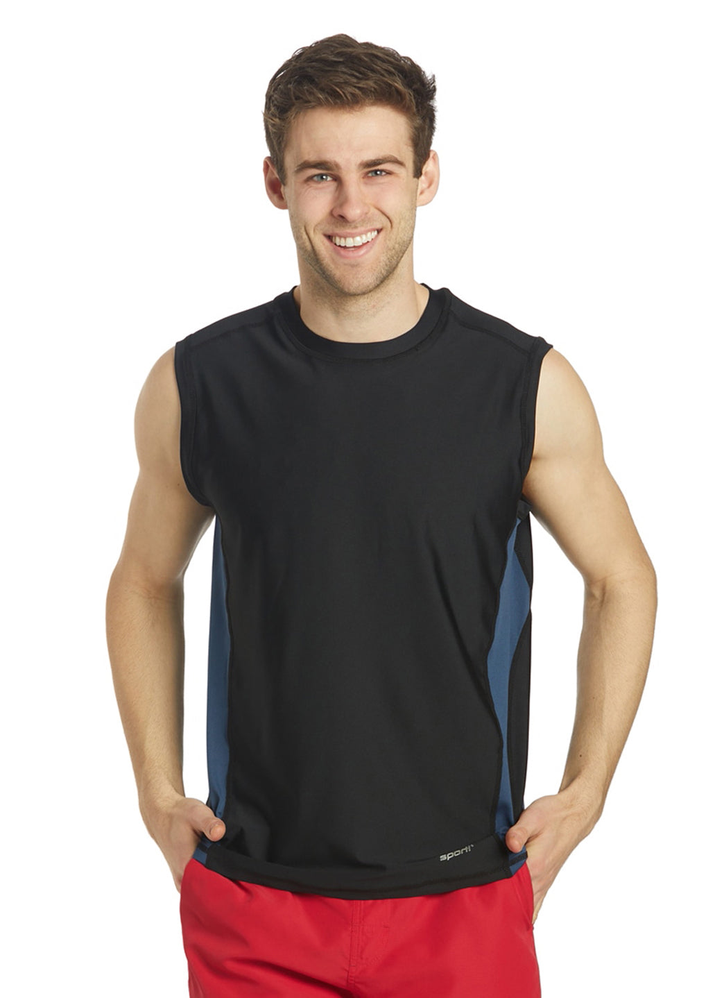 Sporti Men's Sleeveless UPF 50+ Comfort Fit Rash Guard
