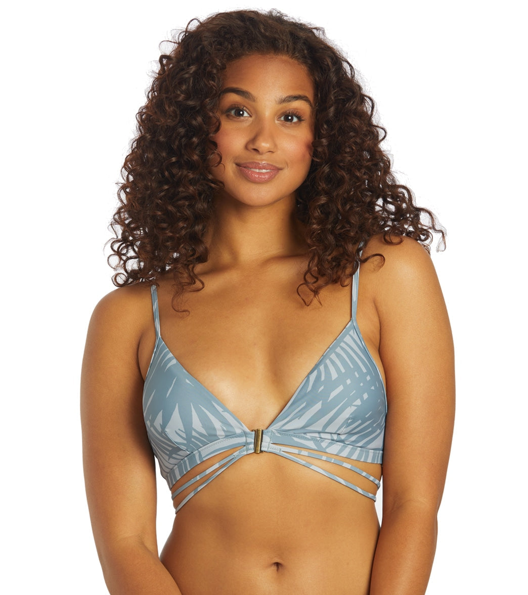 Sporti X Stef Corgel Daydream Palm Shadow Strappy Triangle Bikini Top