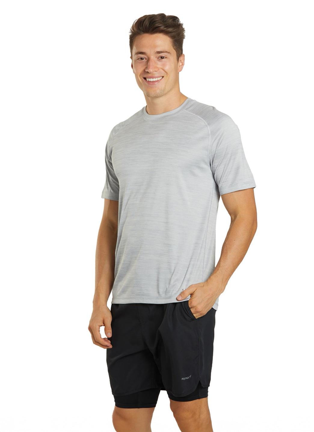 Sporti Men's S/S Hybrid II UPF 50+ Sun Shirt