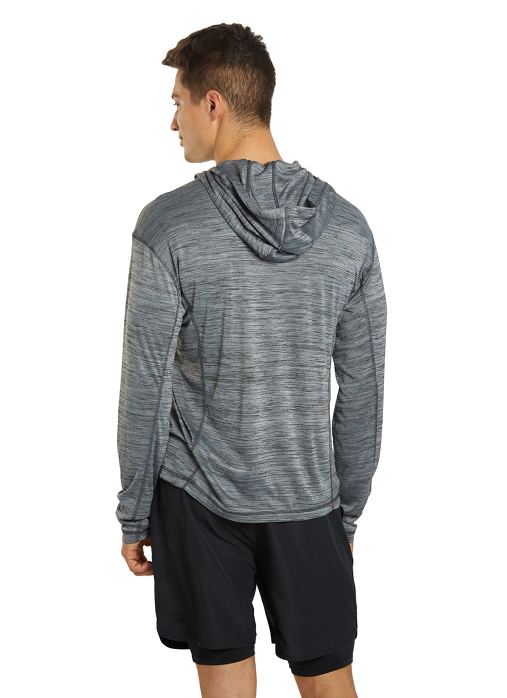 Sporti Men's L/S Hybrid II Hooded UPF 50+ Sun Shirt