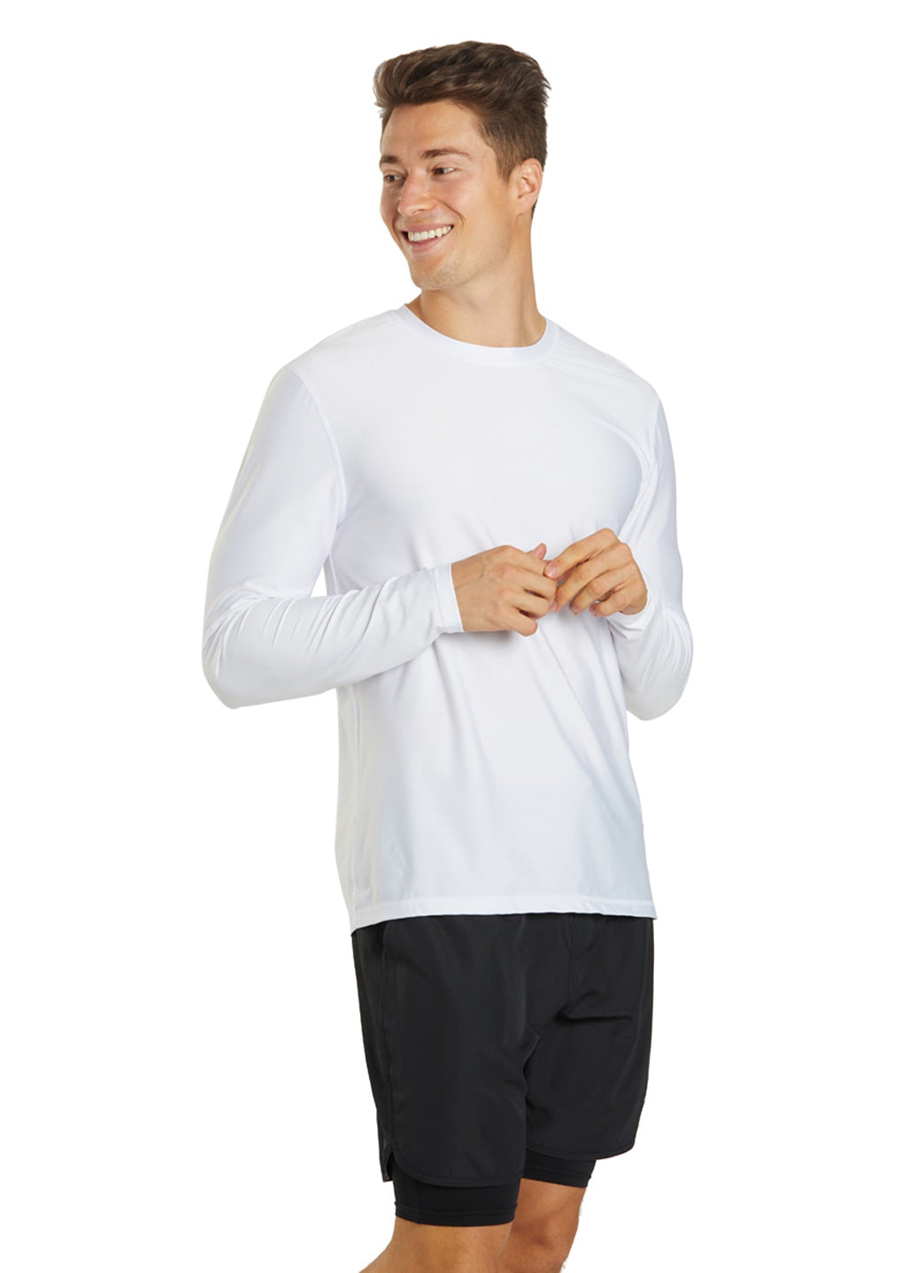 Sporti Men's L/S UPF 50+ Relax Fit II Swim Shirt