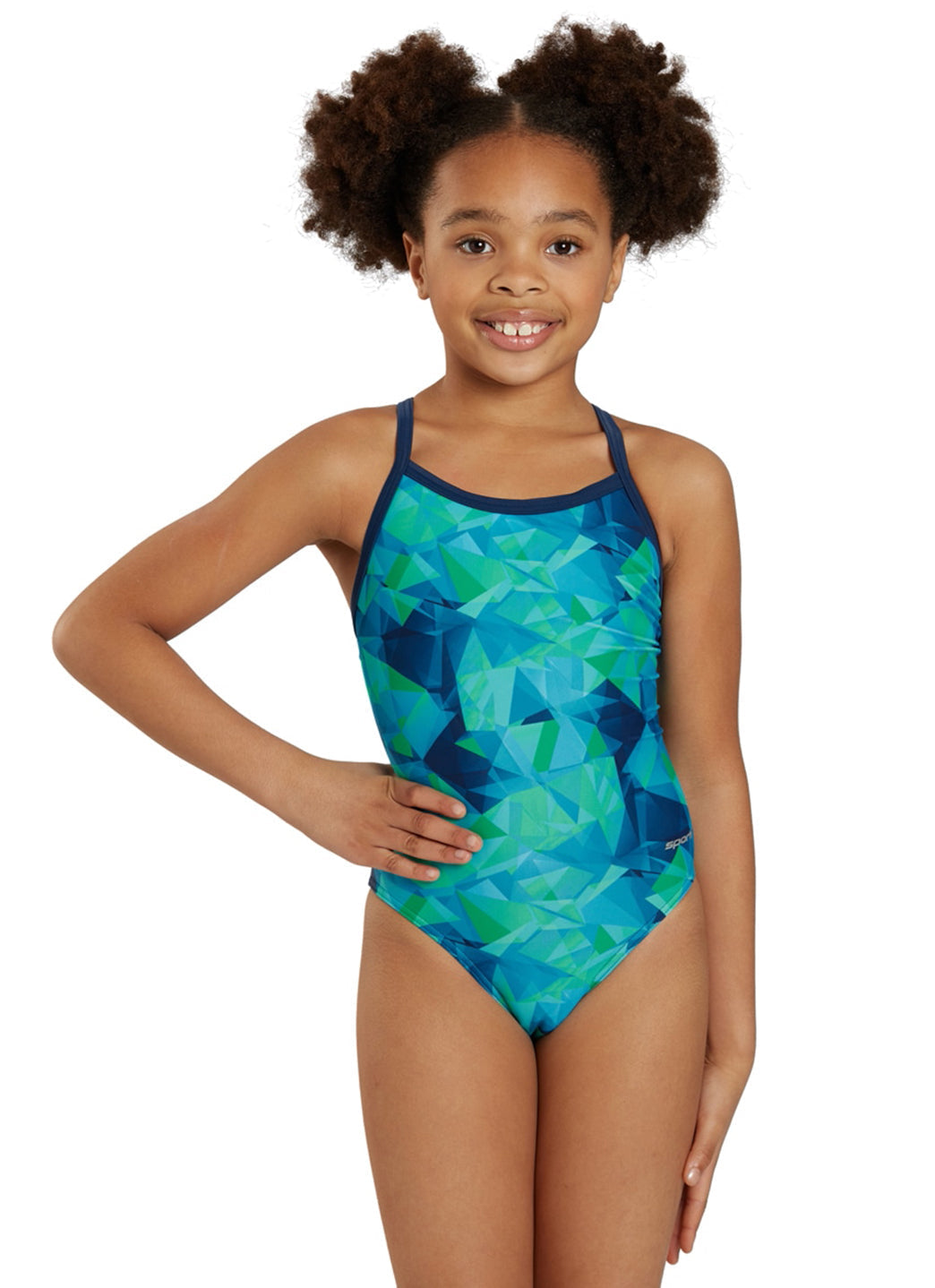 Sporti Fractalicious Thin Strap One Piece Swimsuit (22-40)