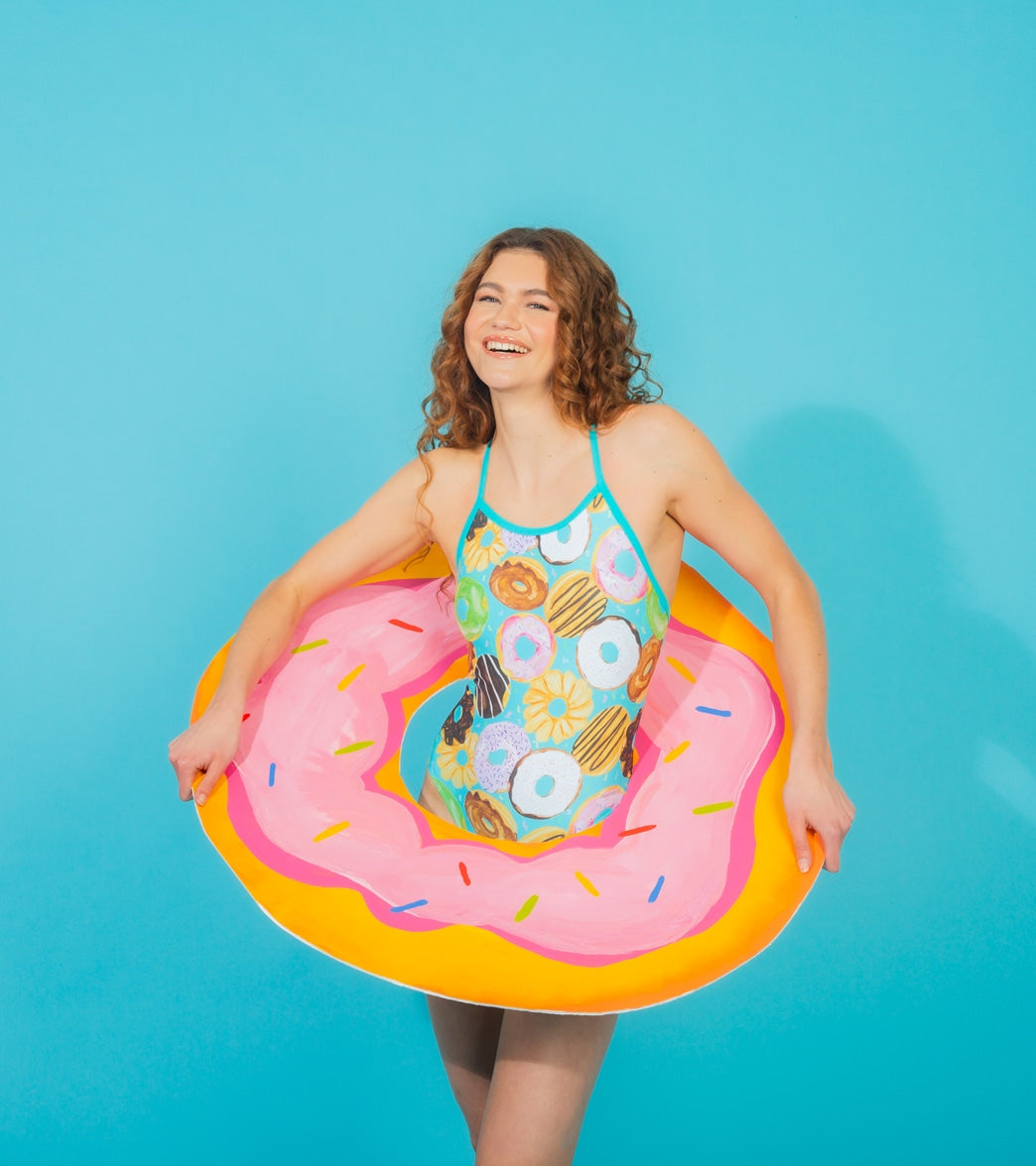 Sporti Donut Dreams Thin Strap One Piece Swimsuit (22-40)