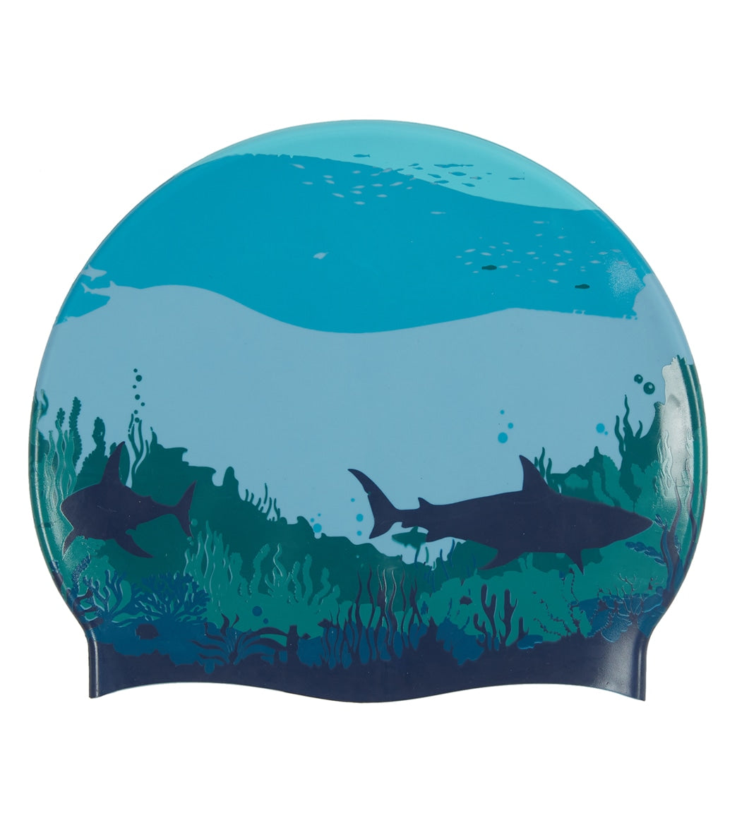 Sporti Sharkies Silicone Swim Cap