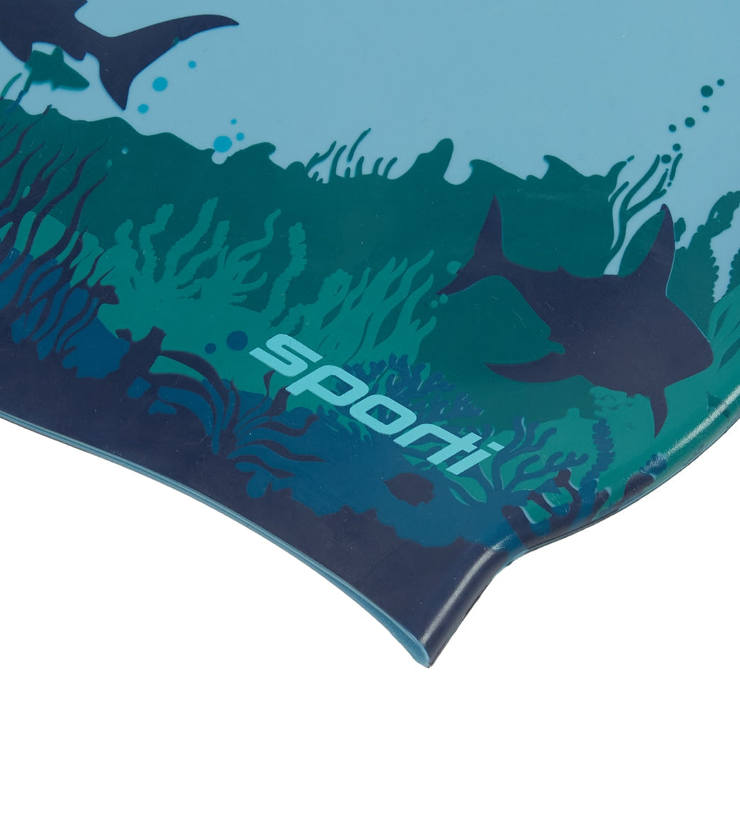 Sporti Sharkies Silicone Swim Cap