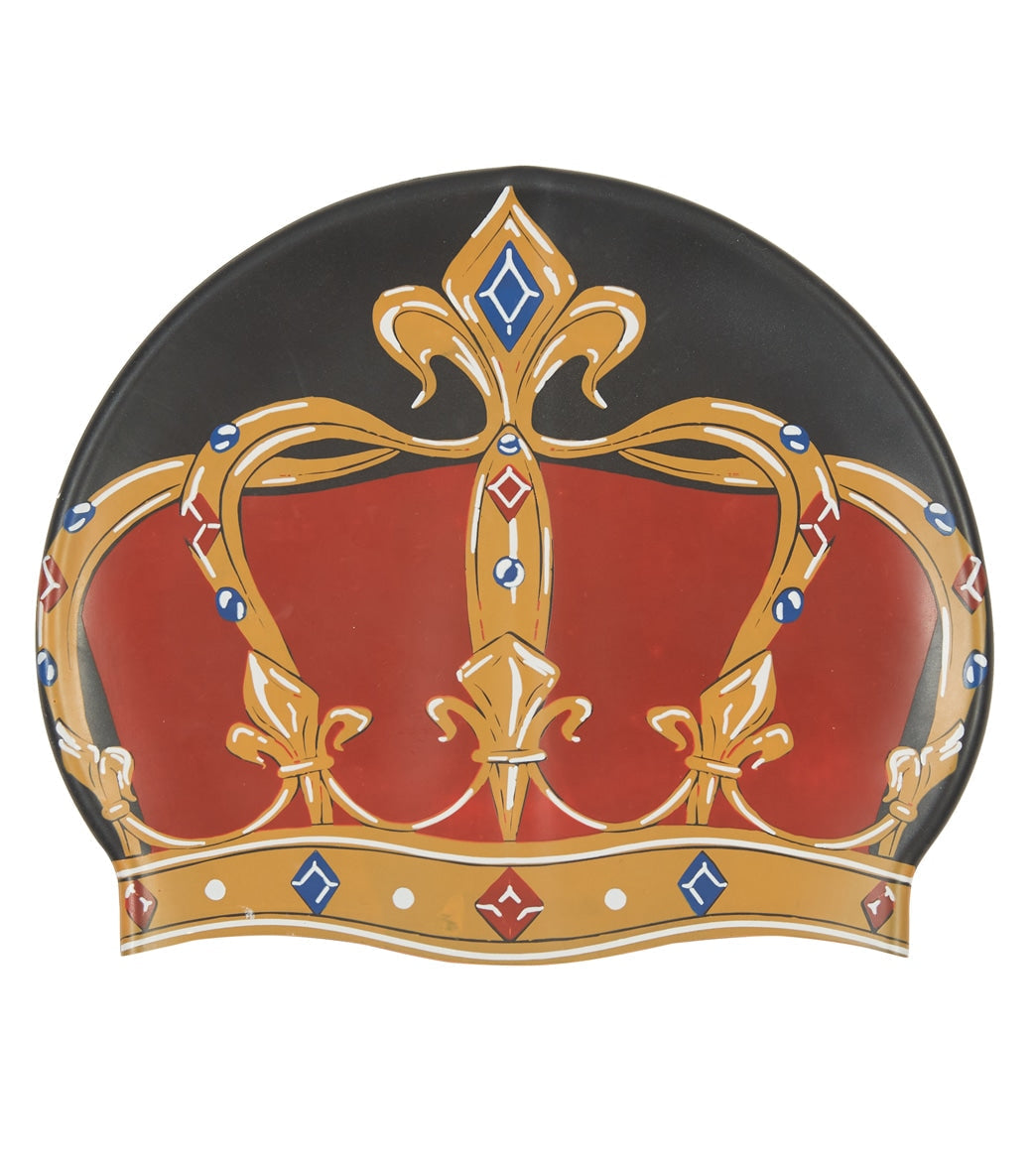Sporti Royal Crown Silicone Swim Cap Jr.