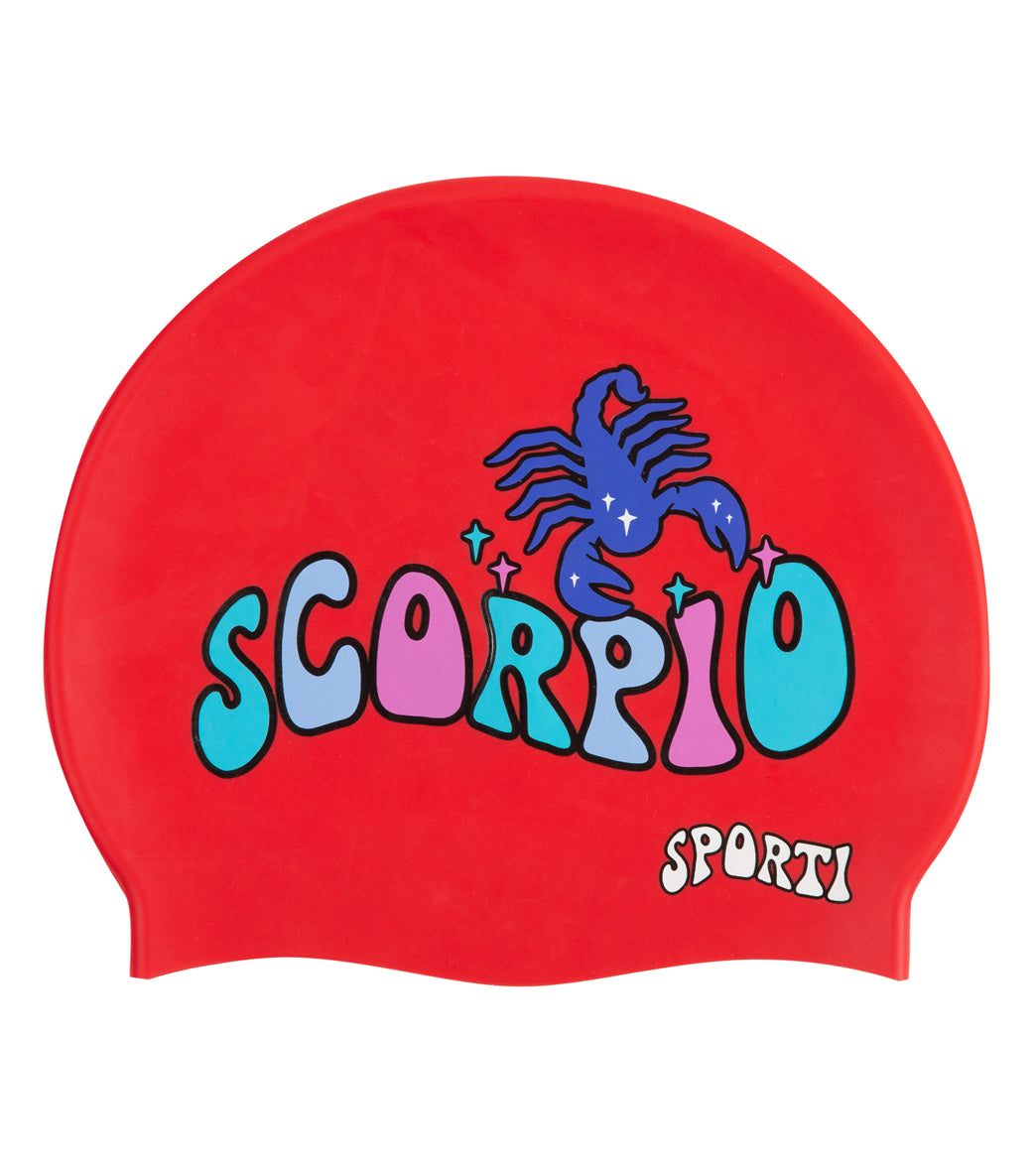Sporti Groovy Zodiac Scorpio Silicone Swim Cap