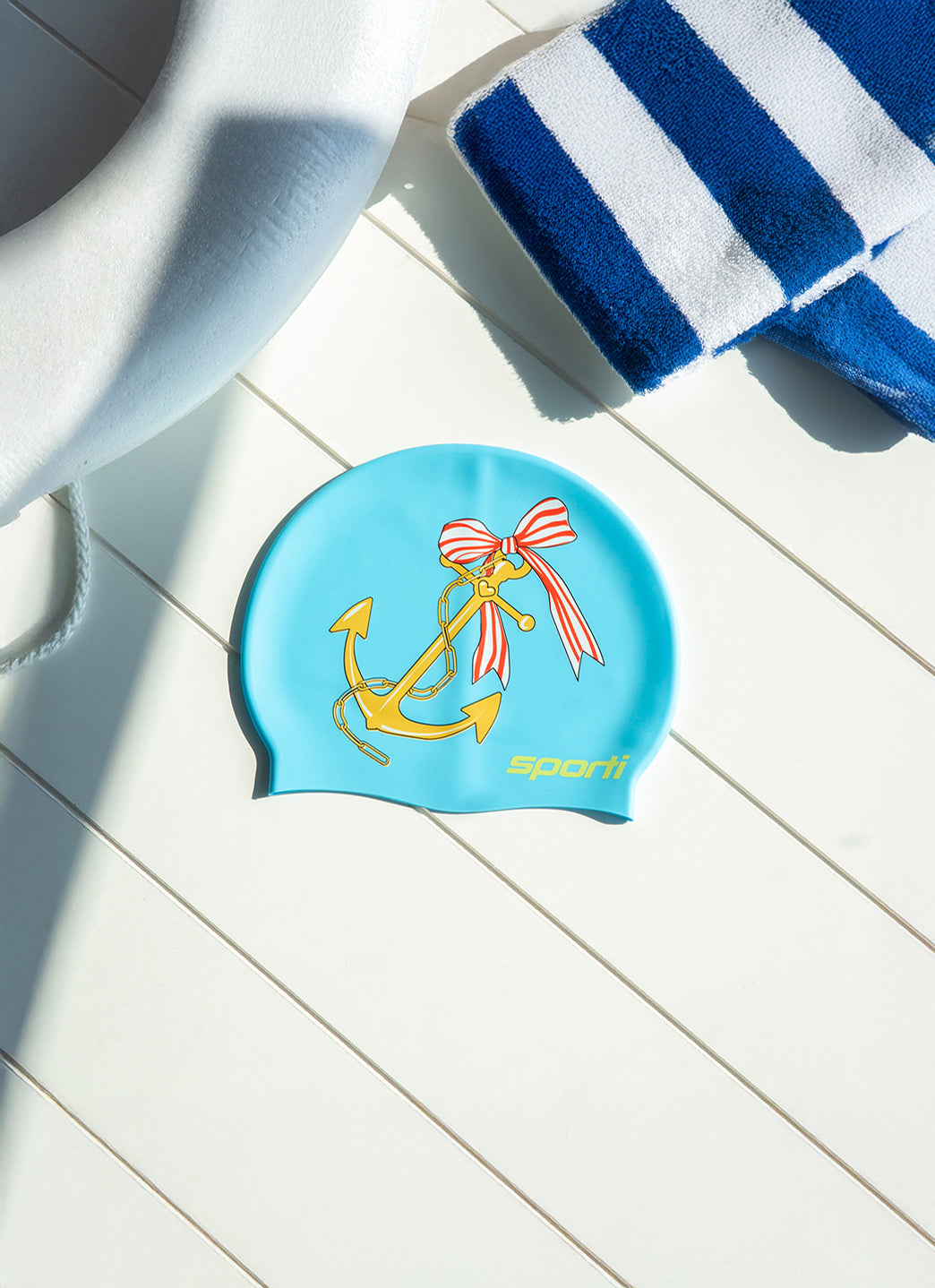 Sporti X Emma Weyant Anchor Silicone Swim Cap