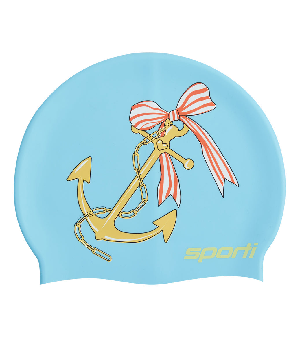 Sporti X Emma Weyant Anchor Silicone Swim Cap