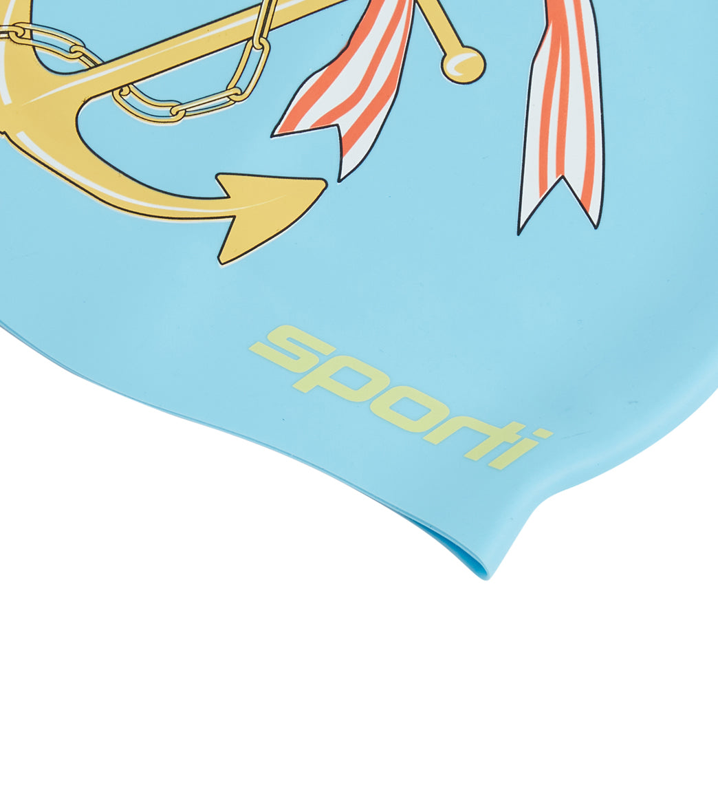 Sporti X Emma Weyant Anchor Silicone Swim Cap