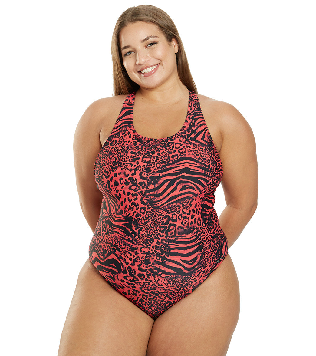 Sporti Wild Thing Wide Strap One Piece Swimsuit (22-44)