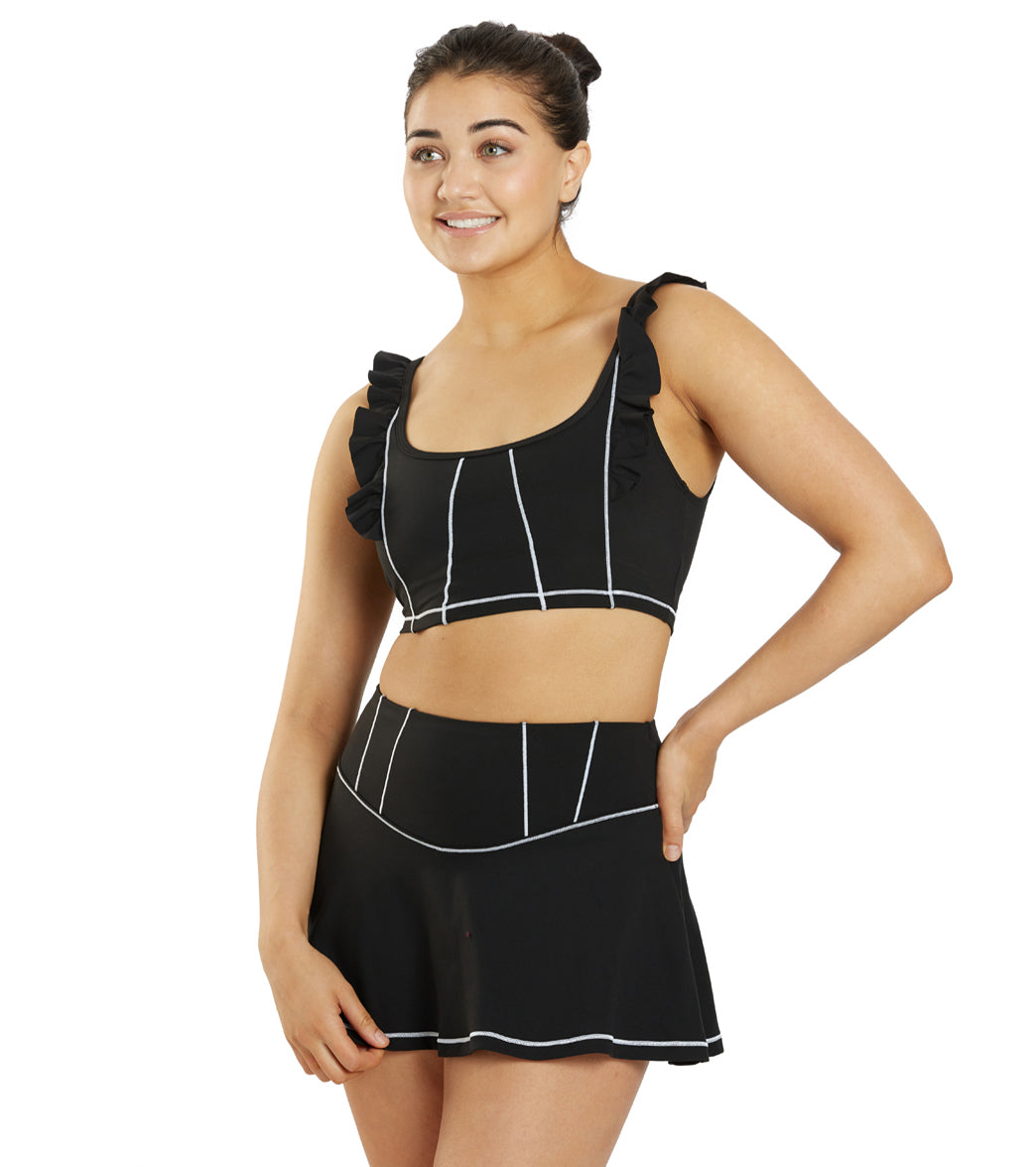Sporti X Emma Weyant Caviar Ava Cropped Corset Tank