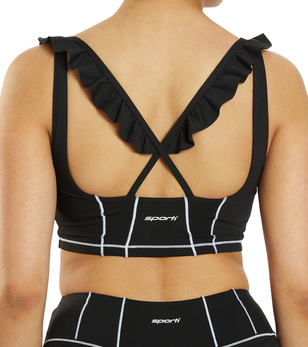 Sporti X Emma Weyant Caviar Ava Cropped Corset Tank