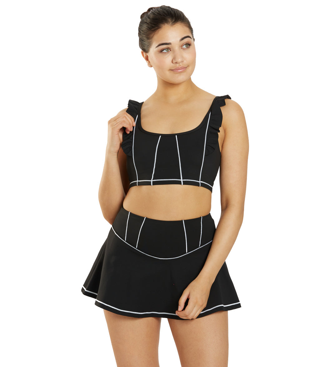 Sporti X Emma Weyant Caviar Ava Cropped Corset Tank
