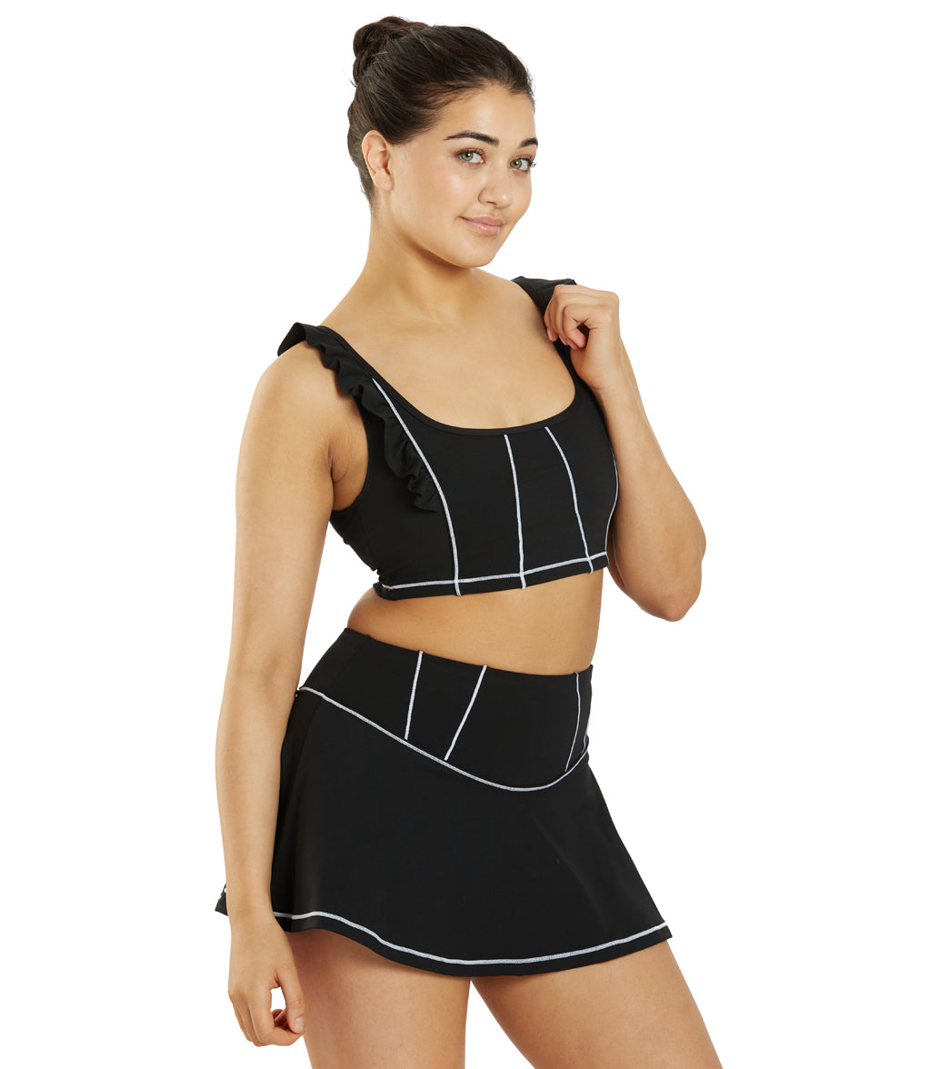 Sporti X Emma Weyant Caviar Ava Cropped Corset Tank
