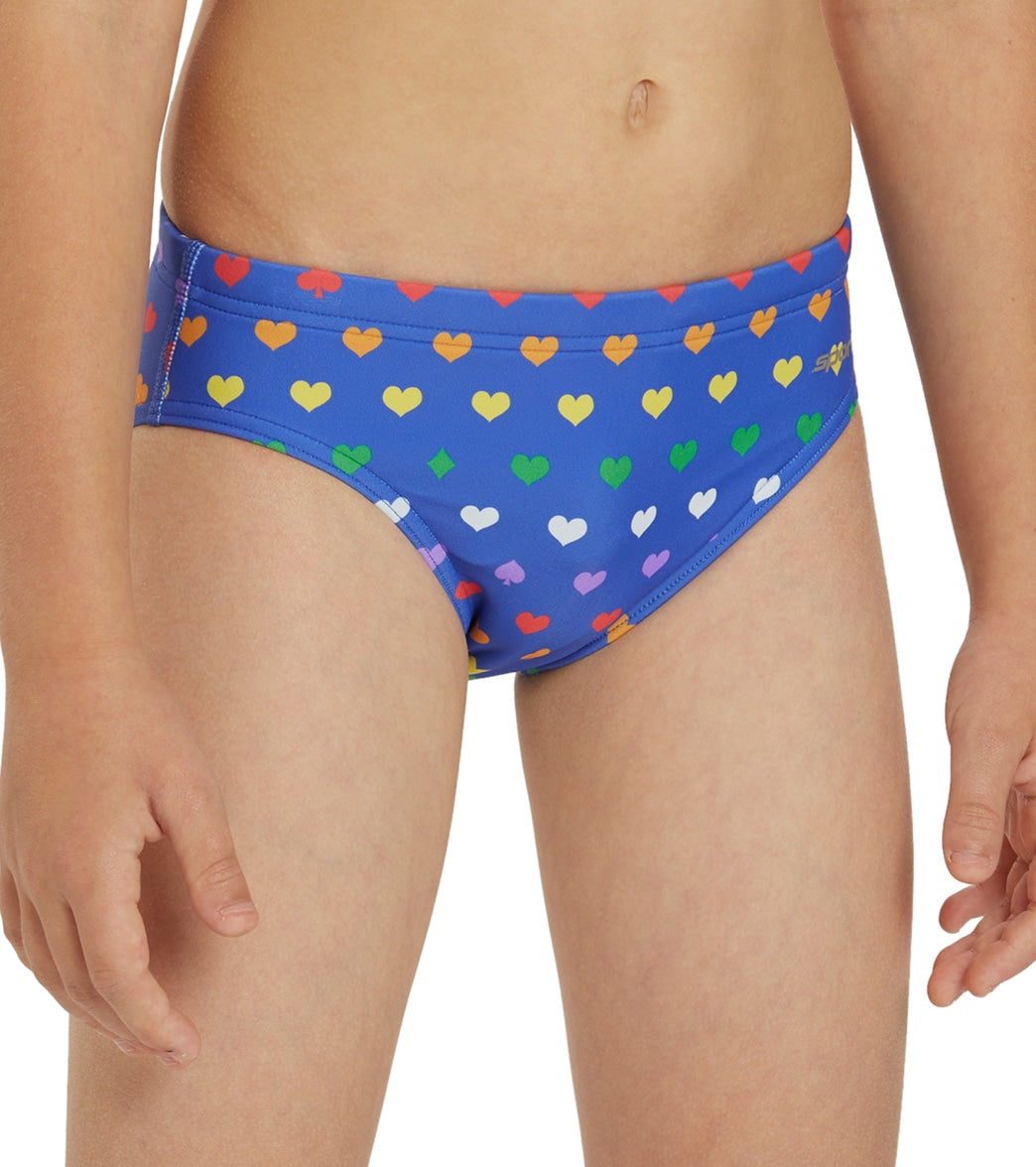 Sporti Rainbow Heart Brief Swimsuit Youth (22-28)