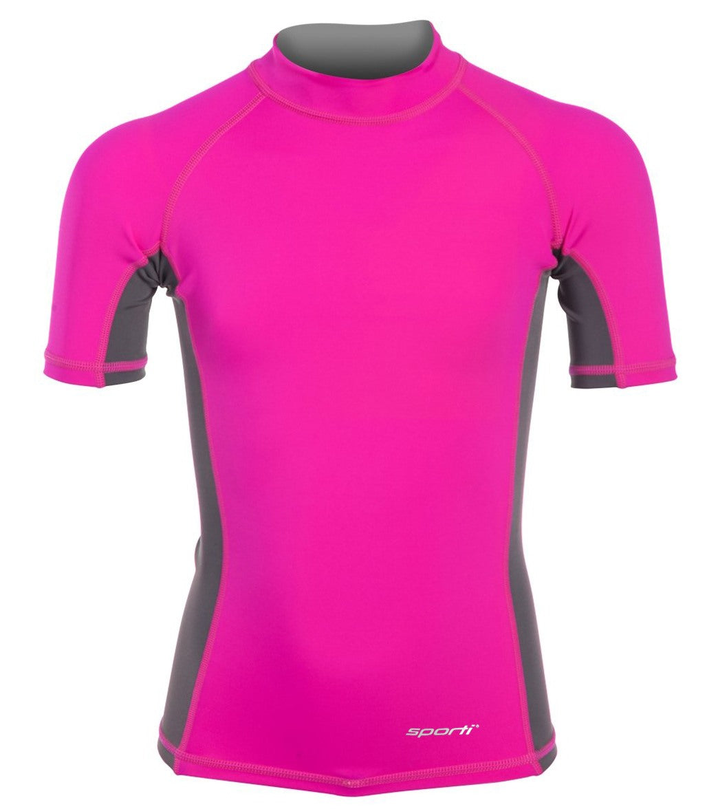 Sporti Youth Unisex S/S UPF 50+ Sport Fit Rash Guard