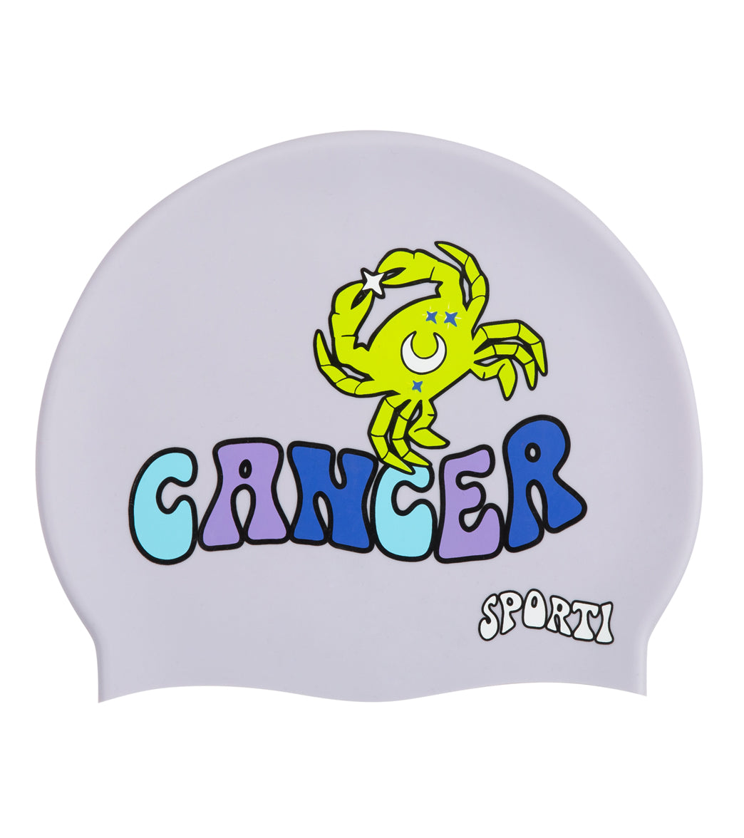 Sporti Groovy Zodiac Cancer Silicone Swim Cap