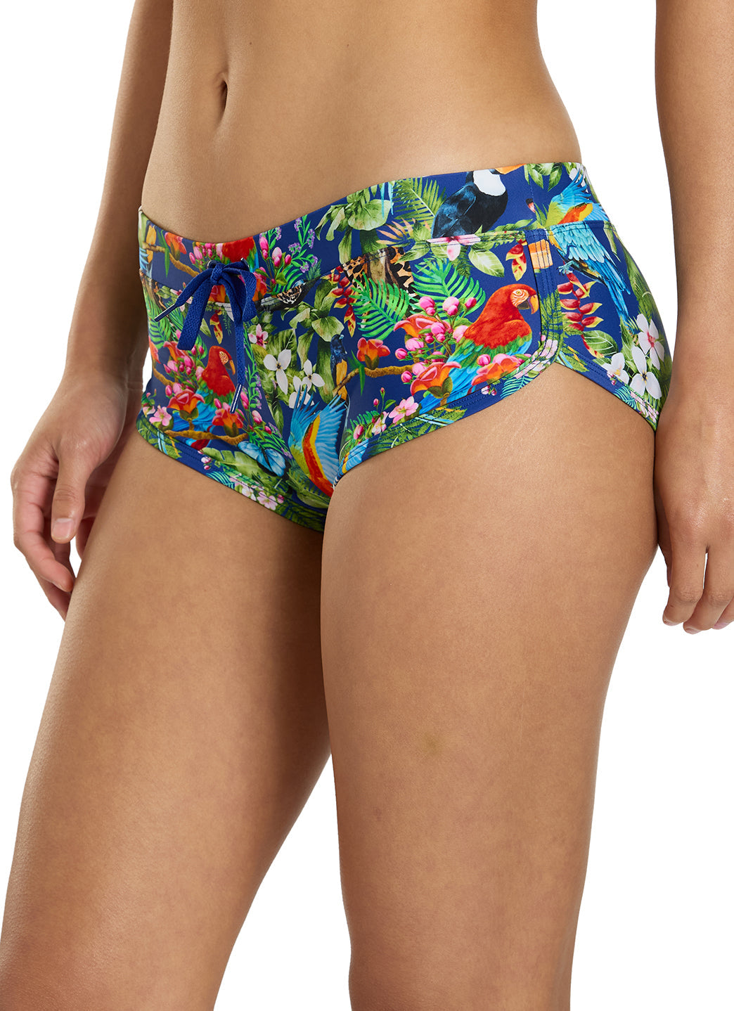 Sporti Active Tropical Oasis Cheeky Boyshort Swim Bottom
