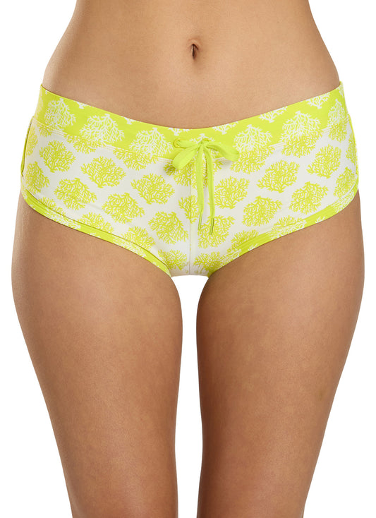 Sporti Active Coral Bloom Cheeky Boyshort Swim Bottom