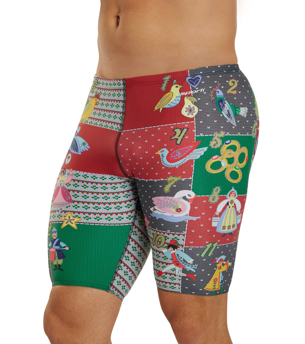 Sporti Granny Sweater 12 Days Of Christmas Jammer Swimsuit (22-44)