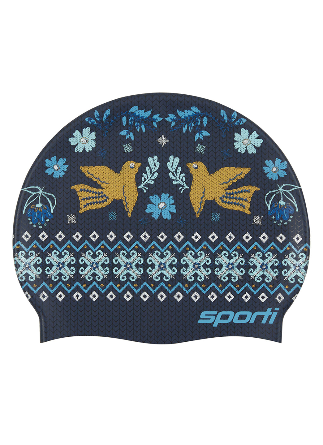 Sporti Cozy Hanukkah Silicone Swim Cap