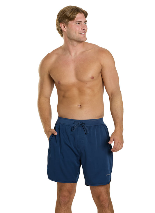 Sporti Men's Stretch Short With Compression Liner