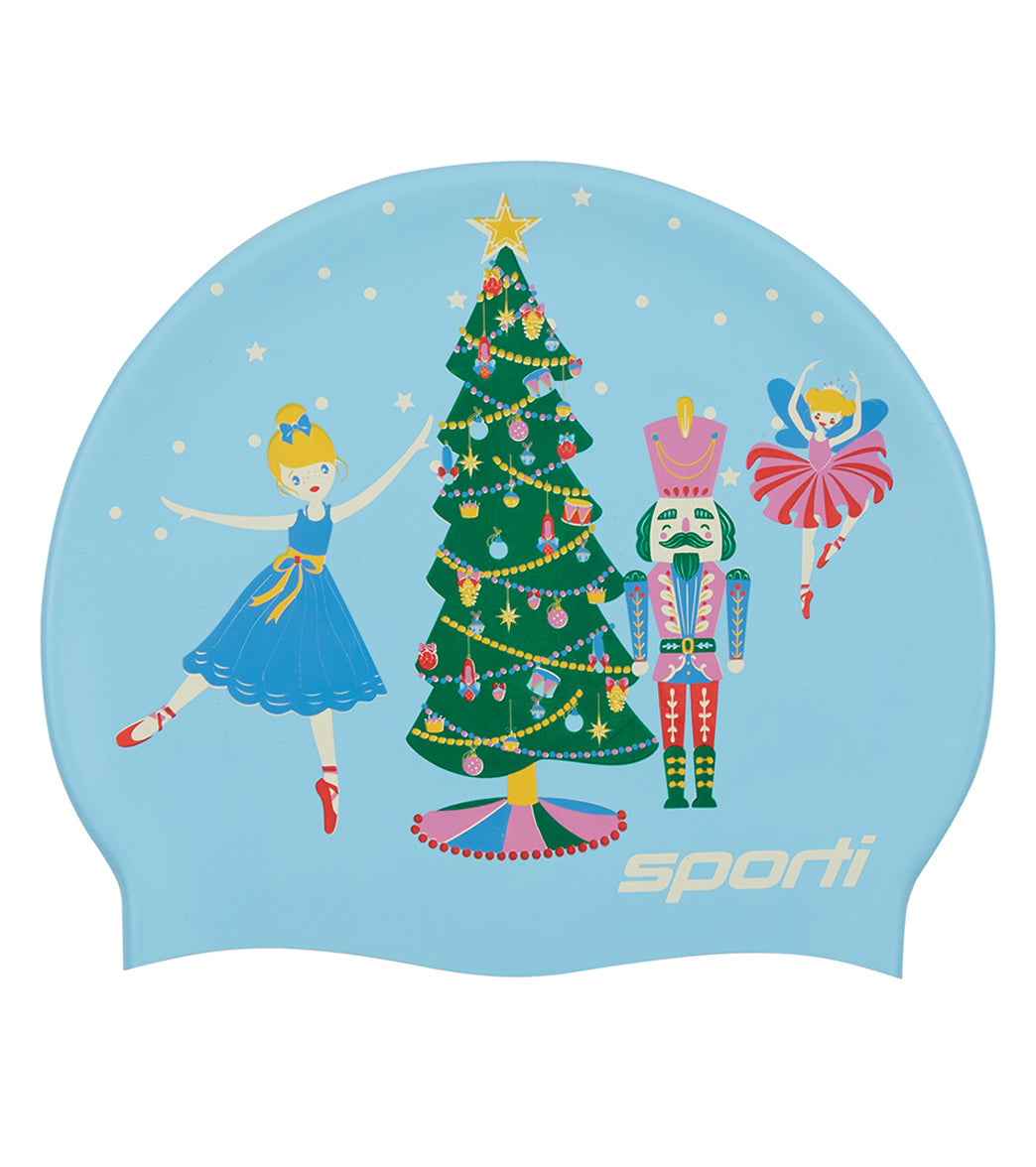 Sporti Sugar Plum Silicone Swim Cap Jr.