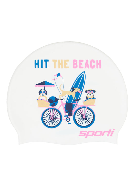 Sporti Beach Day Silicone Swim Cap
