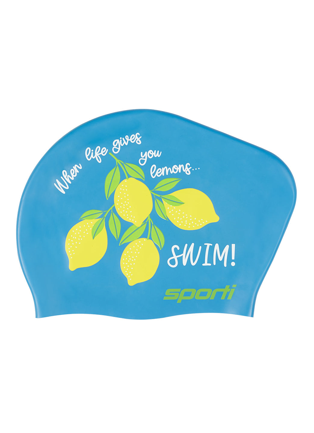 Sporti Lemonade Long Hair Bun Silicone Swim Cap