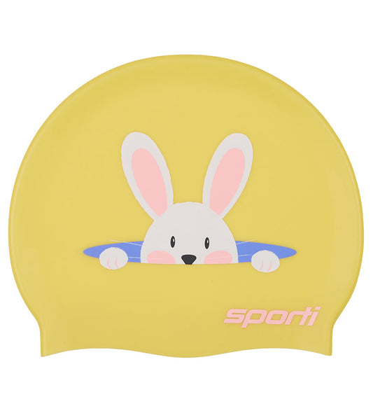 Sporti Bunny Surprise Silicone Swim Cap