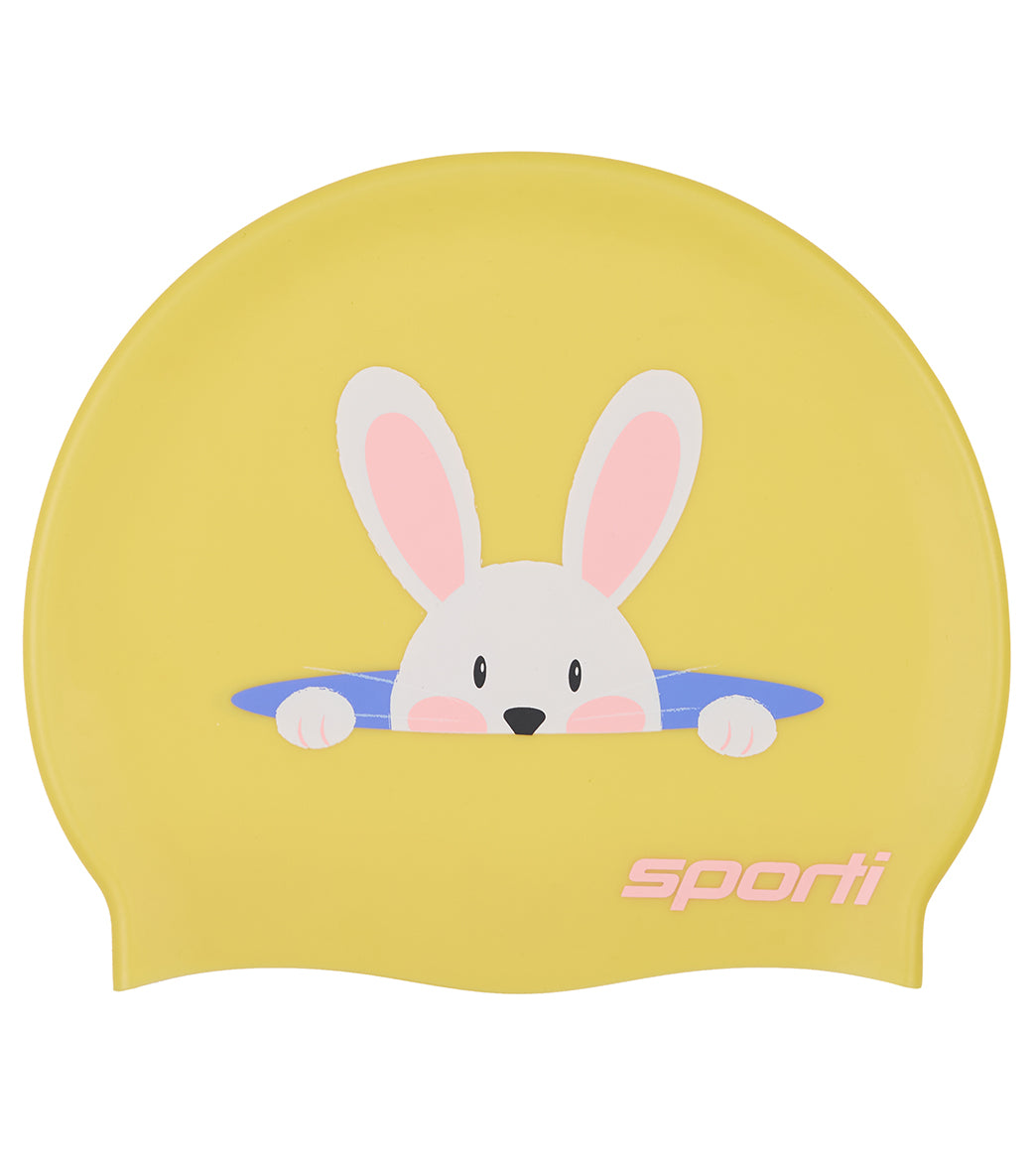 Sporti Bunny Surprise Silicone Swim Cap