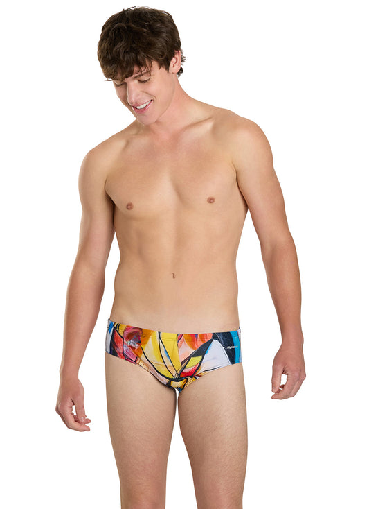 Sporti Abstract Composition Brief Swimsuit (26-40)