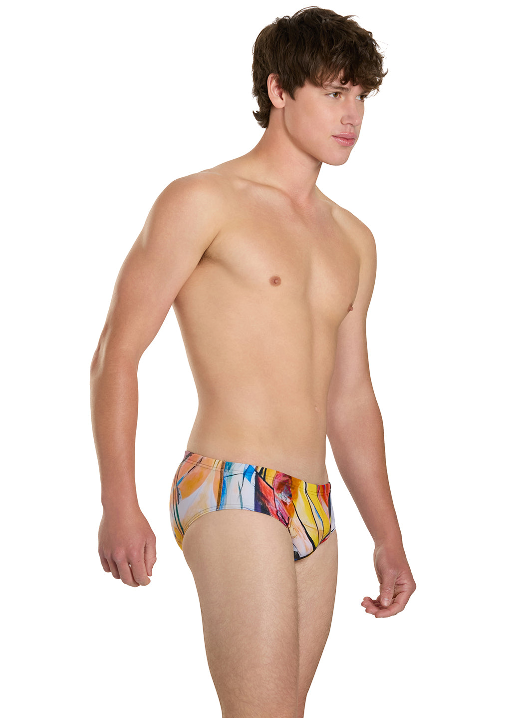 Sporti Abstract Composition Brief Swimsuit (26-40)