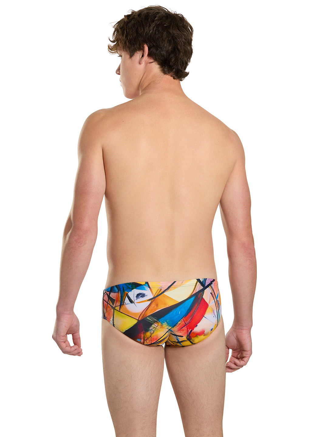 Sporti Abstract Composition Brief Swimsuit (26-40)