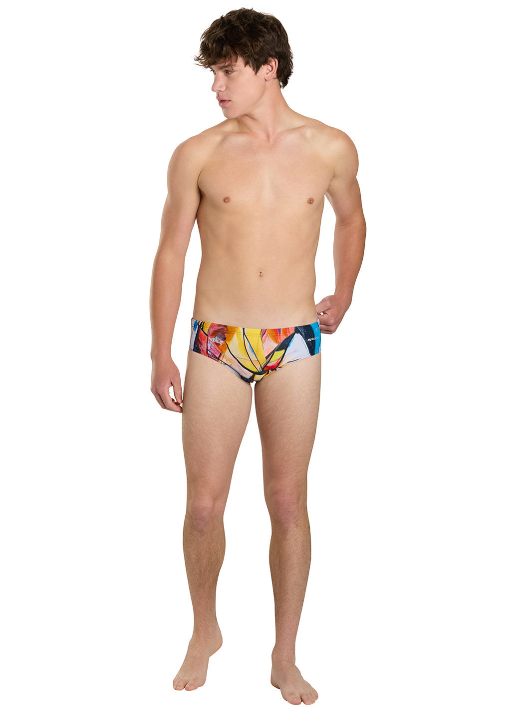 Sporti Abstract Composition Brief Swimsuit (26-40)