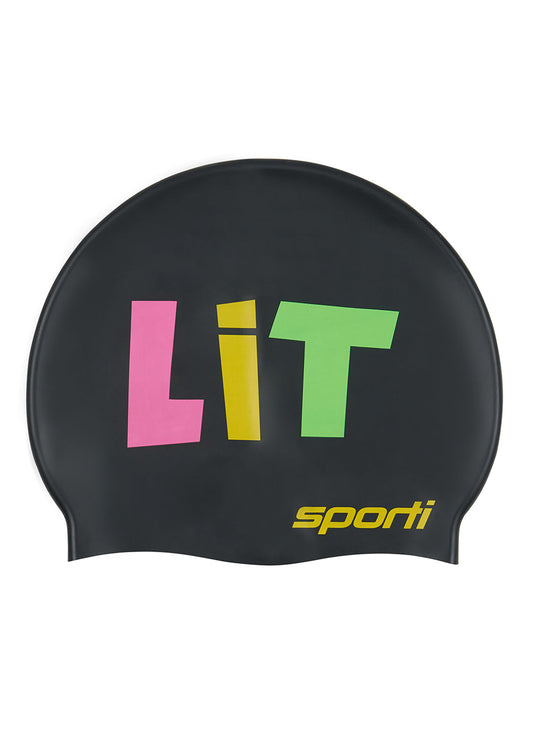 Sporti Fire Silicone Swim Cap